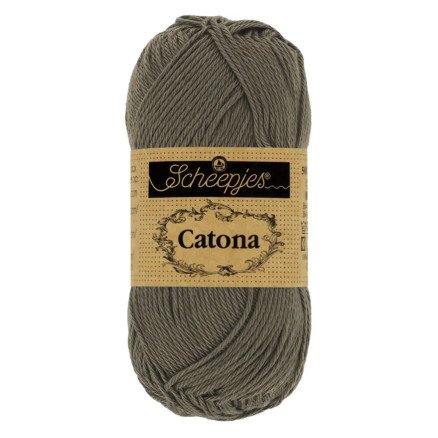 Scheepjes Catona Garn 387 Mørk Oliven - 10g