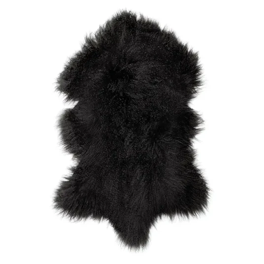 Skinnwille Shansi Saueskinn 55x95 cm Black Skinnwille Shansi Saueskinn 55x95 cm Black
