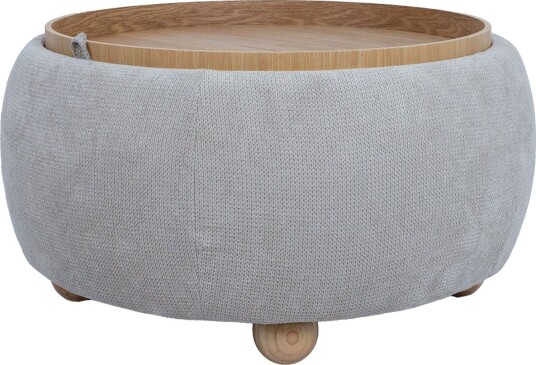 Ottoman/Table HOME4YOU Beige