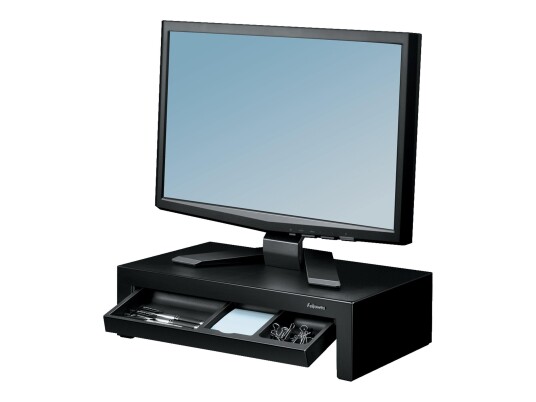 Fellowes Designer Suites Justerbart Skjermhøydestativ - Svart Fellowes Designer Suites Justerbart Skjermhøydestativ - Svart
