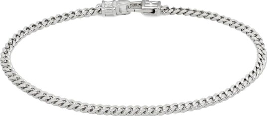 Tom Wood Jewellery Curb Bracelet M Armbånd Sølv male 7,7