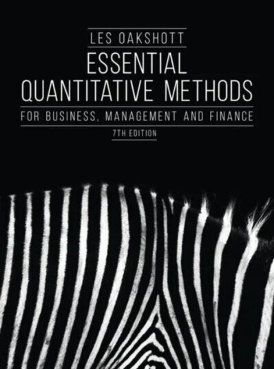 Essential Quantitative Methods Av Les (University Of Warwick Uk) Oakshott