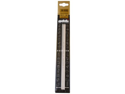 Addi Strømpepinner Aluminium 20cm 2,00 mm / 7.9in US0