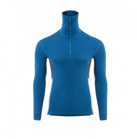 Aclima WarmWool polo M´s Herre, 405 Corsair / Beige Melange / Marengo, 2XL Aclima WarmWool polo M´s Herre, 405 Corsair / Beige Melange / Marengo, 2XL