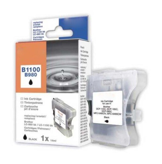 Peach LC980BK og LC1100BK Blekkpatron Svart