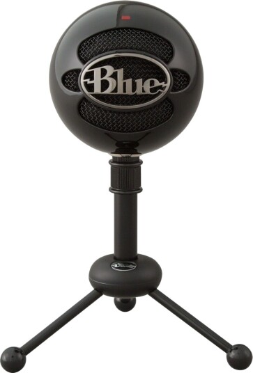Blå Snowball USB Microphone Svart