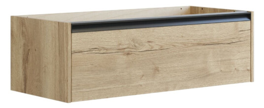 Dansani Inzo Classic Servantskap med Integrert Grep 1 Skuff B60 120xh32xd44cm Natur eik / 100cm