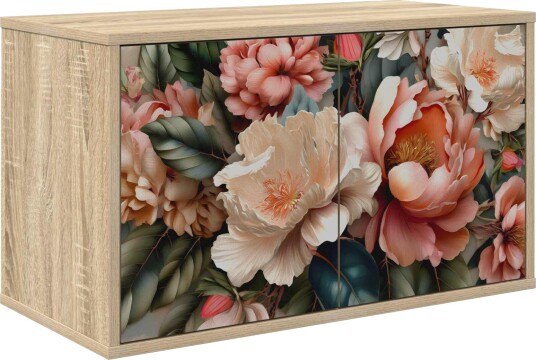vidaXL Vegghengt TV skap BORNE 69 x 33 x 40 cm Sonoma eik