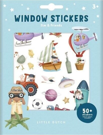 Little Dutch Window Stickers Jim & Friends