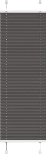 plisségardin sort 40x150 cm Stoff Bredde 39,4 Polyester