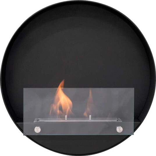 Scandiflames Delaware S rund biopeis 50 cm Svart