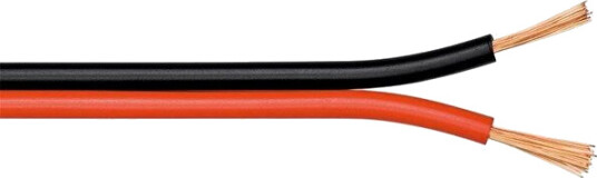 Pro Høyttalerkabel 100 m CCA 2.5 mm Rød/Svart