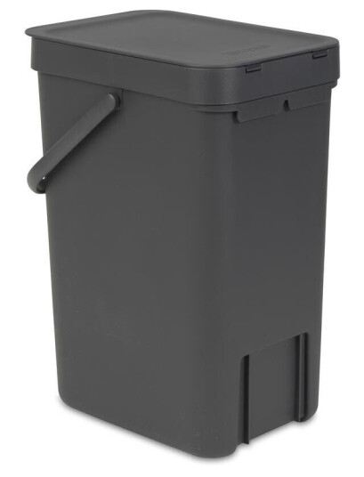 Brabantia Sort & Go søppelbøtte 12 liter grå