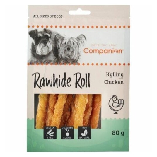 Companion Tyggepinner med Kylling 80g - Glutenfri Hundesnacks Companion Tyggepinner med Kylling 80g - Glutenfri Hundesnacks