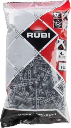 Rubi Flisekryss 4mm 200 Stk. Rubi Flisekryss 4mm 200 Stk.