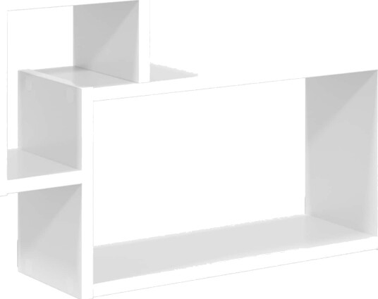 vidaXL Vegghylle Veggmontert Hvit 55 x 15 x 35 cm Konstruert tre