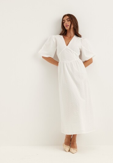Bubbleroom Broderie Anglaise Maxi Dress