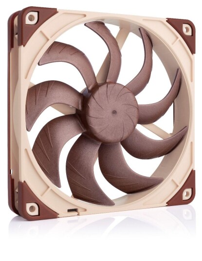 Noctua NF-A14x25 G2 LS PWM 140mm Kabinettvifte - Brun med 11 dBA