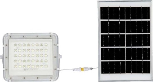 V Tac Vt 40W 7839 Led Flomlys Solcellemodul 6 W Kaldhvit Hvit