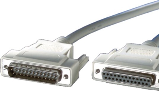 Roline 25 Wires Epp Cable M F 1.8 M Grå 1,8 Mm