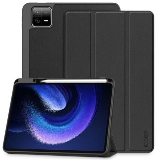 Tech Protect etui med pennrom for Xiaomi Pad 6 / 6 Pro Svart