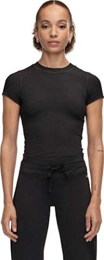 Casall Defined Rib Tee Black XS Casall Defined Rib Tee Black XS