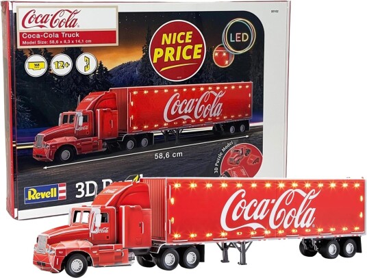 Revell 3D Puzzle - Coca Cola Truck LED Edition
