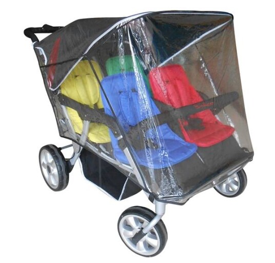 Transparent Regntrekk til Trille Quadro Transparent Regntrekk til Trille Quadro