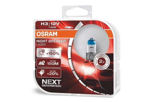 Osram H3 Night Breaker Laser 150% Osram H3 Night Breaker Laser 150%
