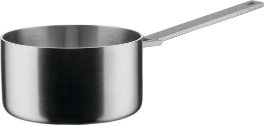 Alessi Pot In Multi Layer Material Matt Handle With Pvd Coating Induction   Silver   ONE SIZE