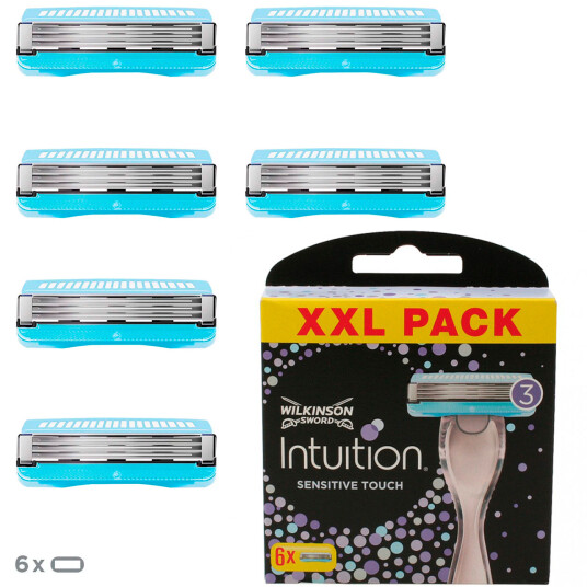 Wilkinson Razor Blades Woman Intuition Sensitive Touch 6 stk.