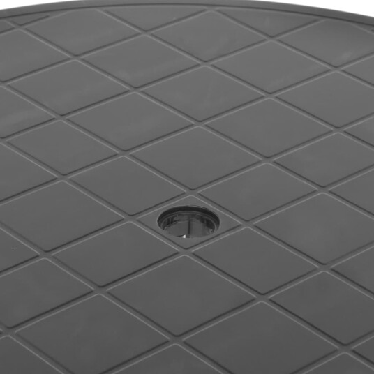 vidaXL Hagebord antrasitt 89 cm plast