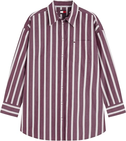 Tommy Jeans Tjw Ovs Essential Shirt Ext Burgundy XL