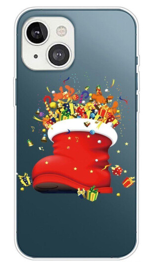 INCOVER iPhone 14 Plus TPU Plast Jul Deksel - Julestrømpe INCOVER iPhone 14 Plus TPU Plast Jul Deksel - Julestrømpe