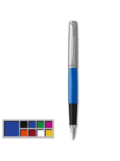 Parker Jotter Originals Fountain Pen  Classic Blå Finish  Medium Nib  Blå & Svart Ink