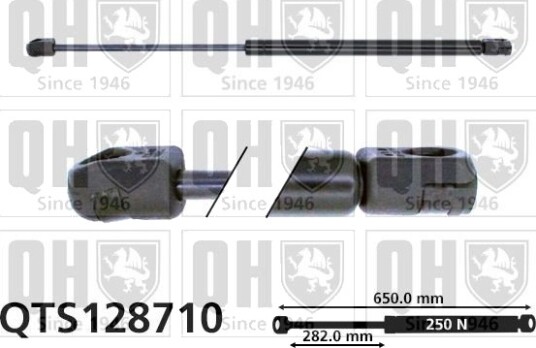 Gassfjær, motorpanser QUINTON HAZELL QTS128710