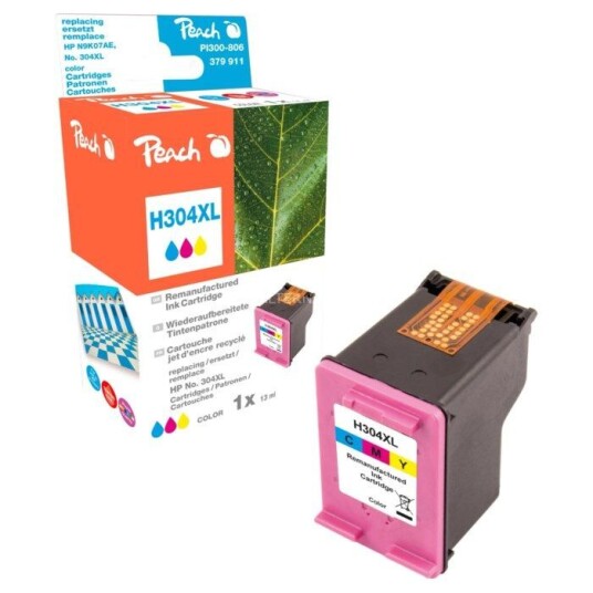 Peach HP 304XL Blekkpatron - Farge