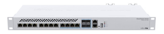 Mikrotik Cloud Router Switch Crs312-4C+8Xg-Rm - Switch - L3 - Styrt - 12 X 10 Gigabit Ethernet + 4 X Kombo 10 Gigabit Sfp+ - Rackmonterbar - Ac 100 - 240 V
