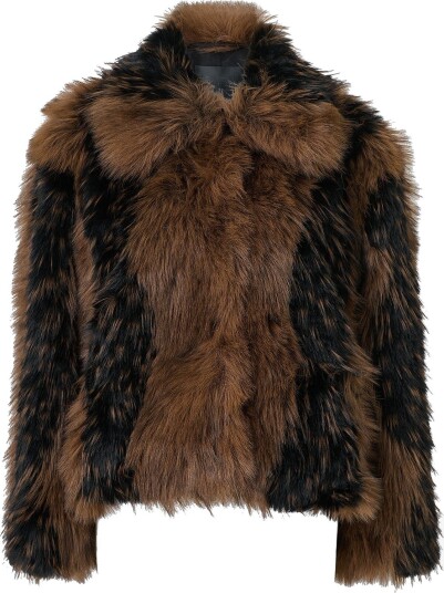 Gina Tricot Jakke i fuskepels Faux Fur Short Jacket Flerfarget