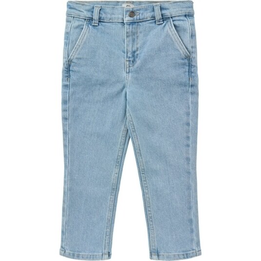 COPENHAGEN COLORS Lt. Blue Washed Organic Denim Chinos Bukser - Slim Fit 134