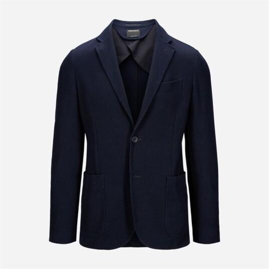 Zegna Cotton Blazer - Navy Blå 48