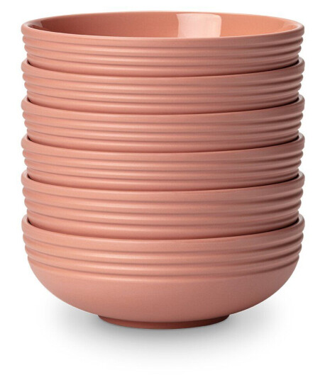 NJRD Lines skål Ø16 cm 6-stk. Rosa NJRD Lines skål Ø16 cm 6-stk. Rosa