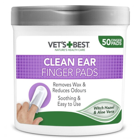 Vet's Best Ørerens Fingerputer 50-pakk til Hund Vet's Best Ørerens Fingerputer 50-pakk til Hund
