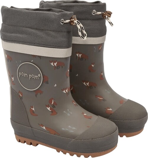 Pom Pom Brynn Gumboots Thermo Aop   BUNGEE CORD FOX AOP   22