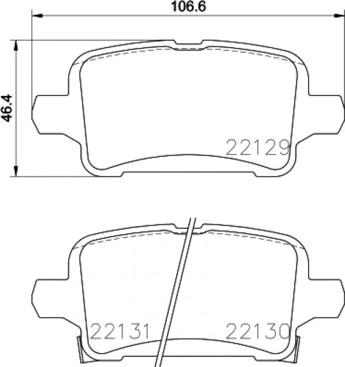 Bremseklosser HELLA 8DB 355 024 911