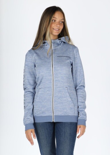 Swedemount Training Logo Zip Hood W Lt Blue Melange/Navy Melange 42 Hoodies Swedemount Training Logo Zip Hood W Lt Blue Melange/Navy Melange 42 Hoodies