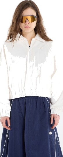 New Balance Woven Bomber Jacket CreaM New Balance Woven Bomber Jacket CreaM