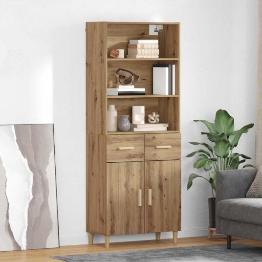Høyskap Artisan Eik 69,5 x 32,5 x 180 cm Konstruert tre