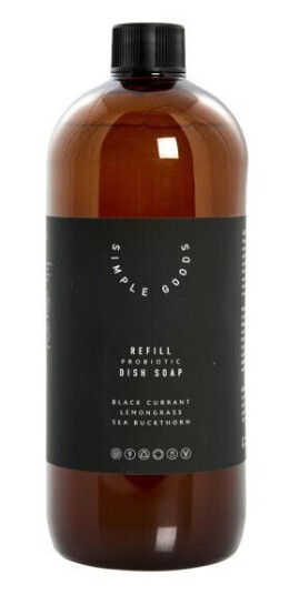 Simple Goods Lemongrass refill oppvasksåpe 1000 ml svart