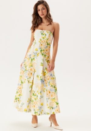 FOREVER NEW Charlotte Strapless Printed Midi Dress Empress Floral 38(UK10)